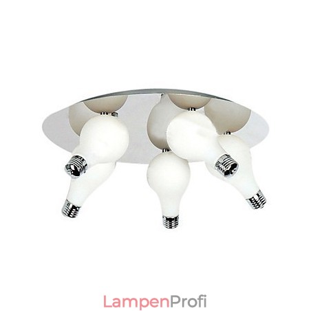 Moderne Deckenleuchte mit 5 Lichtern in runder Form (G4-Glühbirnensockel) Moderne Deckenleuchte mit 5 Lichtern in runder Form (G4-Glühbirnensockel)