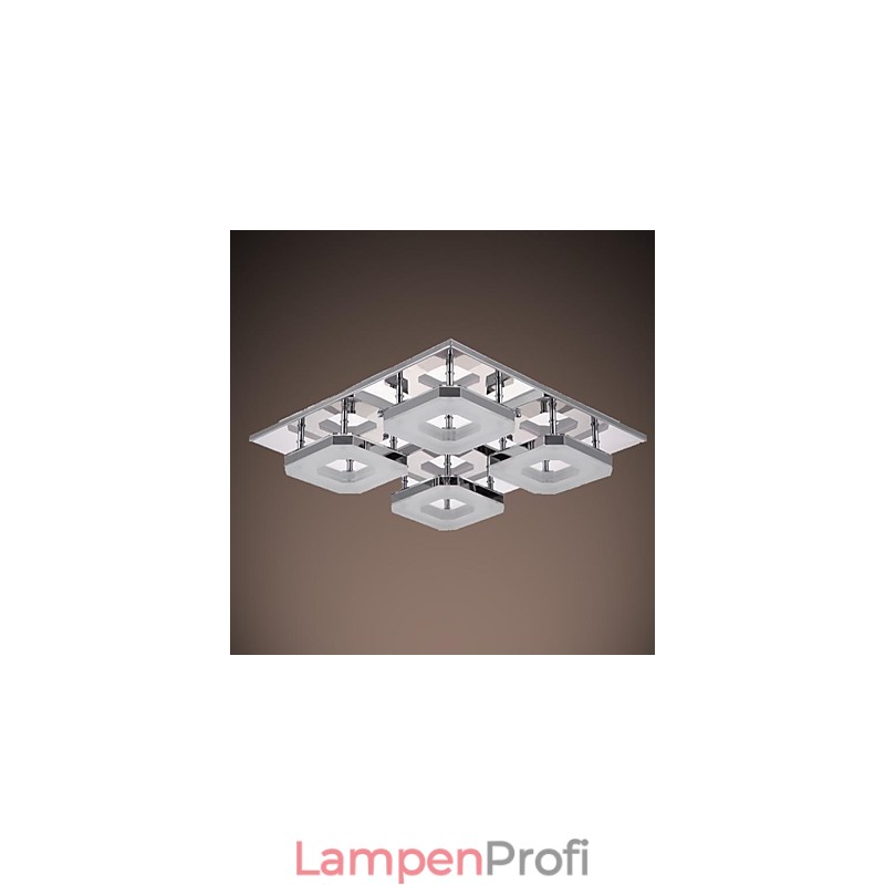 Acryl Unterputz 4 Licht Moderne Acryl Galvanik Edelstahl
