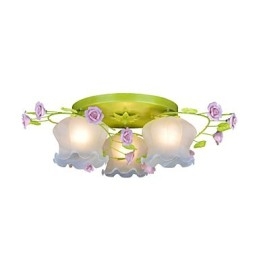 Kreative Lampe Lampe Warm Garden Rose Drei einfache Deckenlampen