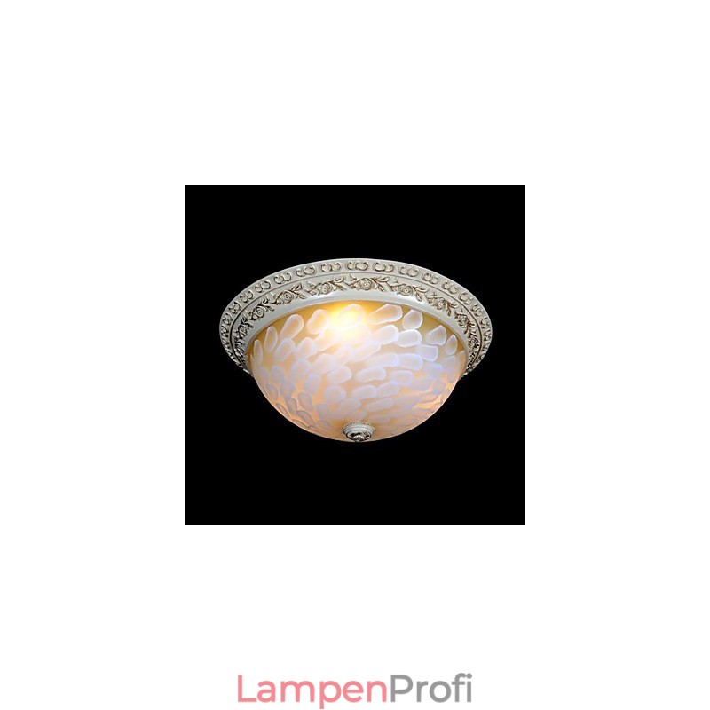 Weiße Unterputzleuchte Muster Glas Harz Gold Carving Europäischen Klassischen
