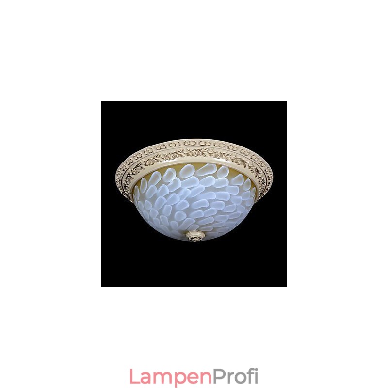Weiße Unterputzleuchte Muster Glas Harz Gold Carving Europäischen Klassischen