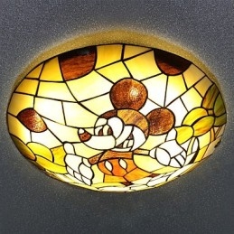 Die mediterrane Kuppelleuchte Süße Kinder Mickey Mouse Kuppelleuchte 40 cm im Durchmesser