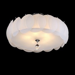 5-flammiger Glas-Kronleuchter, moderne Pendelleuchte, Familie