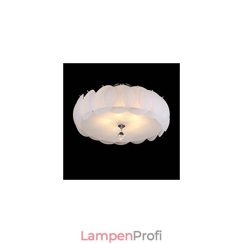 5-flammiger Glas-Kronleuchter, moderne Pendelleuchte, Familie