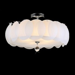 5-flammiger Glas-Kronleuchter, moderne Pendelleuchte, Familie