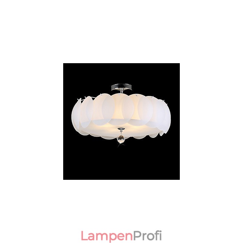 5-flammiger Glas-Kronleuchter, moderne Pendelleuchte, Familie