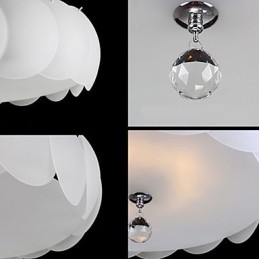 5-flammiger Glas-Kronleuchter, moderne Pendelleuchte, Familie