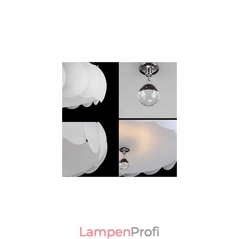 5-flammiger Glas-Kronleuchter, moderne Pendelleuchte, Familie
