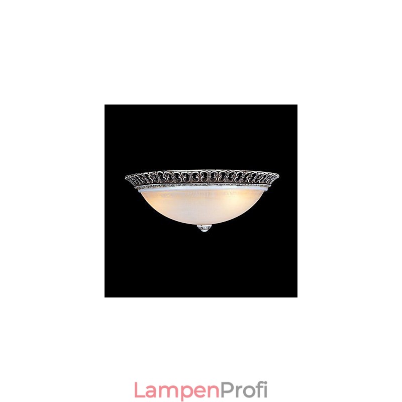 Dunkelbraune Unterputzleuchte aus Glas und Harz, Muster, Schnitzerei, europäischer Klassiker