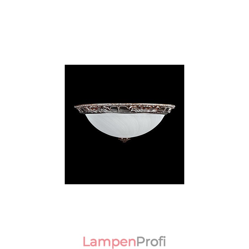 Deckenleuchte Glas Harz Silber Carving Retro Europäischen Klassischen