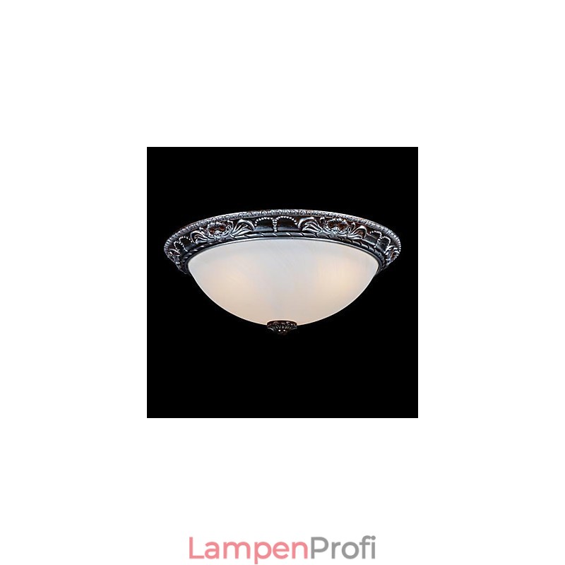 Deckenleuchte Glas Harz Silber Carving Retro Europäischen Klassischen