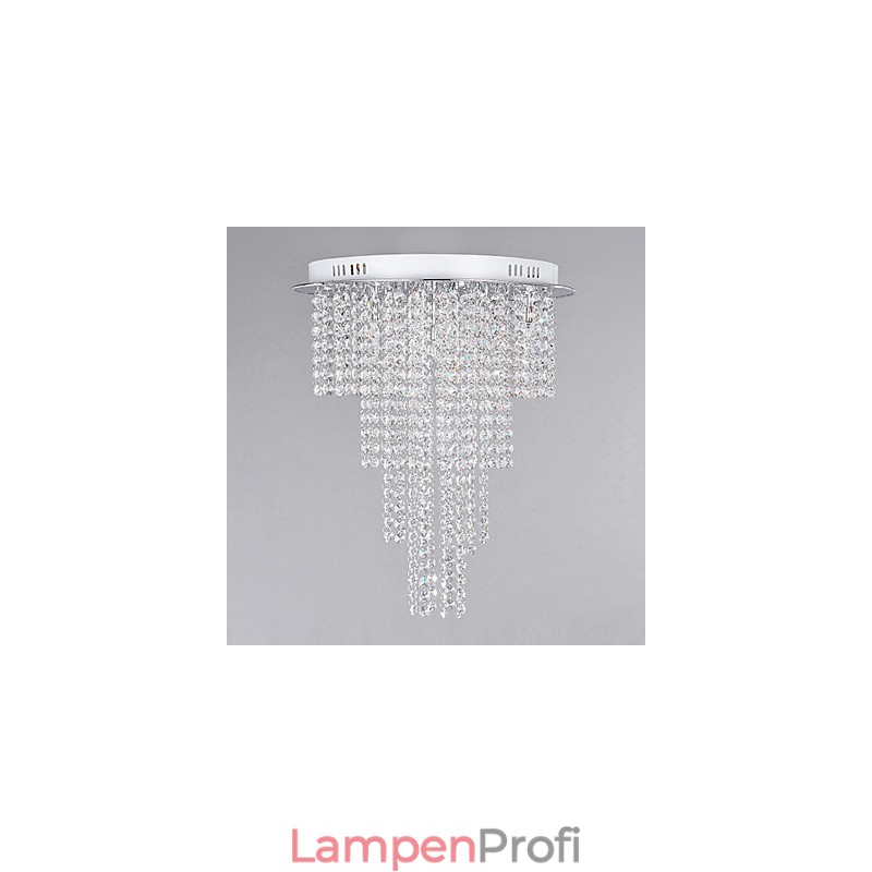 Kristall Deckenleuchte 8 Licht Moderne Metall Galvanisierung