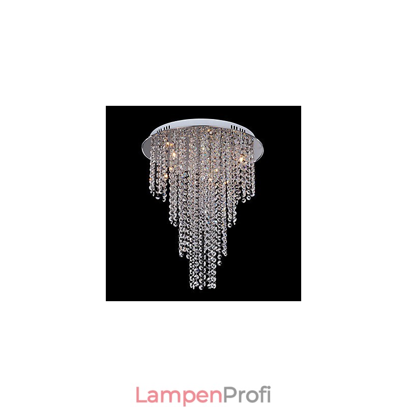 Kristall Deckenleuchte 8 Licht Moderne Metall Galvanisierung