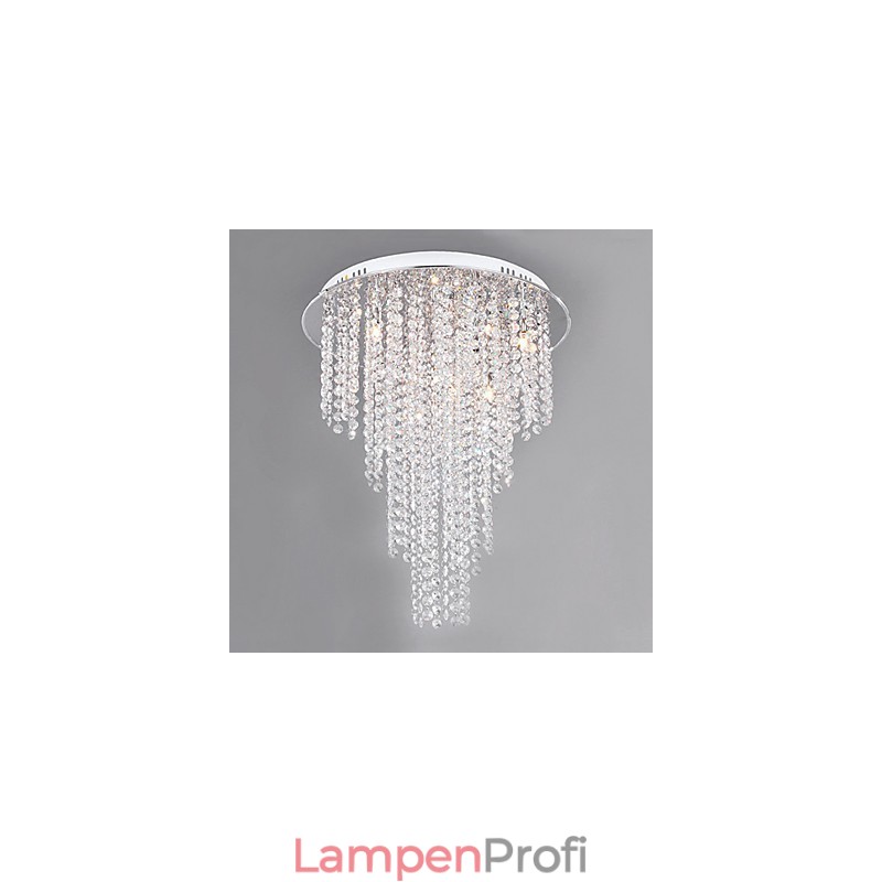 Kristall Deckenleuchte 8 Licht Moderne Metall Galvanisierung