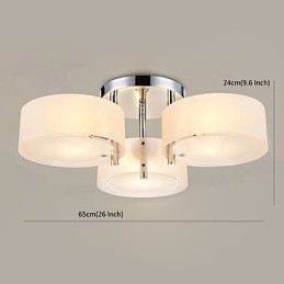 Deckenleuchte Modern Zeitgenössisch 3 Lichter Metall