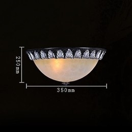 Deckenleuchte Muster Glas Harz Silber Carving Europäischen Klassischen