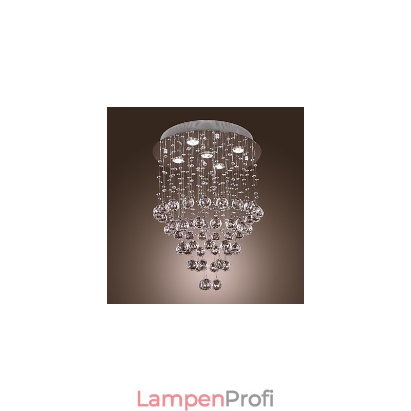 Kristall-Kronleuchter mit 5-flammigem Design (K9-Kristall)