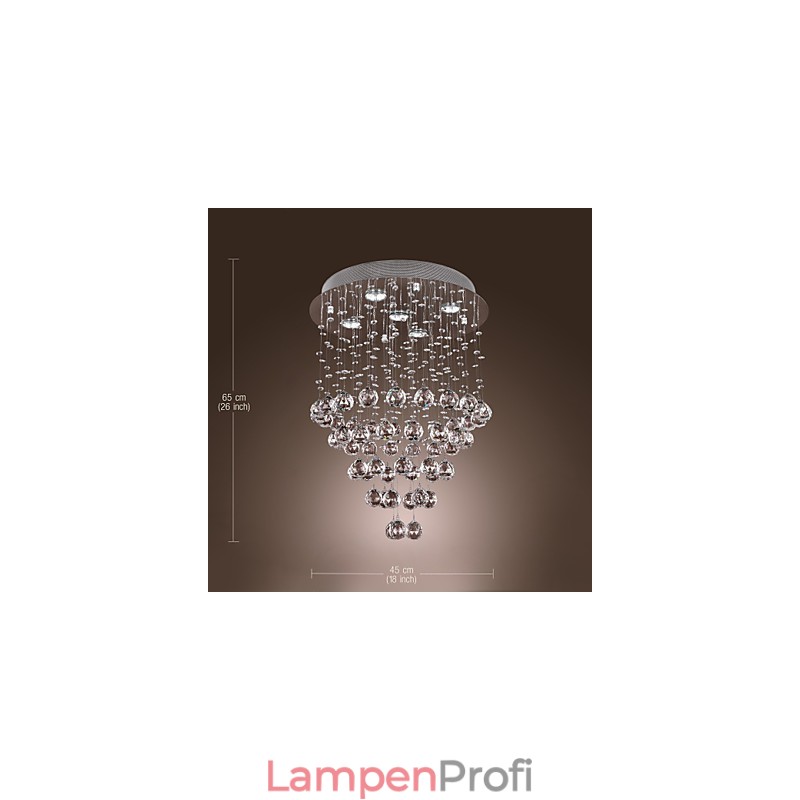 Kristall-Kronleuchter mit 5-flammigem Design (K9-Kristall)
