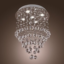 Kristall-Kronleuchter mit 5-flammigem Design (K9-Kristall)