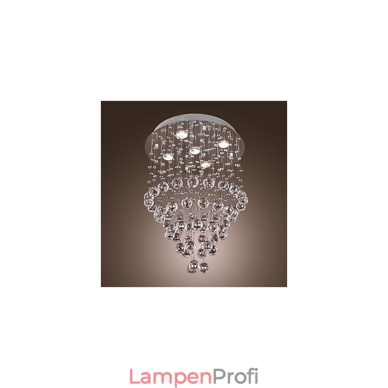 Kristall-Kronleuchter mit 5-flammigem Design (K9-Kristall)