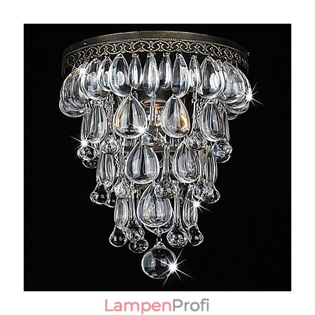 Kristall Deckenleuchte 1 Licht Vintage Eisen Galvanisierung Kristall Deckenleuchte 1 Licht Vintage Eisen Galvanisierung