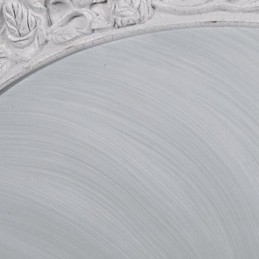 Weiße Deckenleuchte aus Glas und Harz, schnitzend, europäisch, klassisch