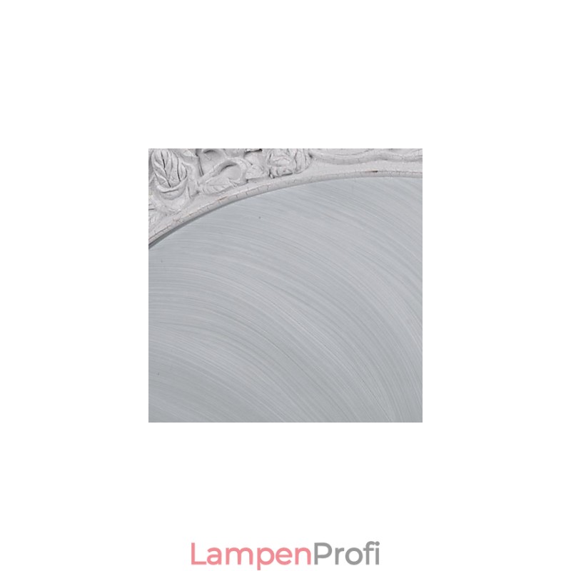 Weiße Deckenleuchte aus Glas und Harz, schnitzend, europäisch, klassisch