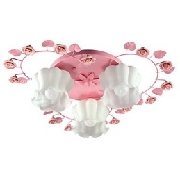 Kreative Lampe Lampe Vertraglich Ländlichen Süße Rosa Rose 3 Absorbieren Kuppel Licht