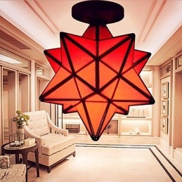 Künstlerische Individualität Kreative Veranda Moderne Sterne Absorbieren Kuppel Licht Lampe