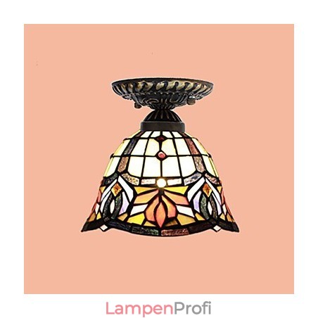 Europäische ländliche kreative Kunst Buntglas absorbieren Kuppellampe Licht Europäische ländliche kreative Kunst Buntglas absorbieren Kuppellampe Licht
