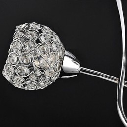 Moderne zeitgenössische traditionelle klassische Kristall galvanisierte Metall Pendelleuchte Unterputz