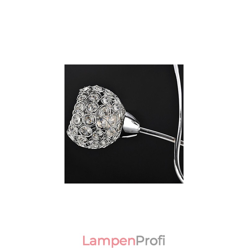 Moderne zeitgenössische traditionelle klassische Kristall galvanisierte Metall Pendelleuchte Unterputz