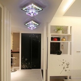 Kristall Deckenleuchte Spotlight SMD 3W Kreative Lampe Leuchtstoffröhre Bunte Farbe Dome Licht