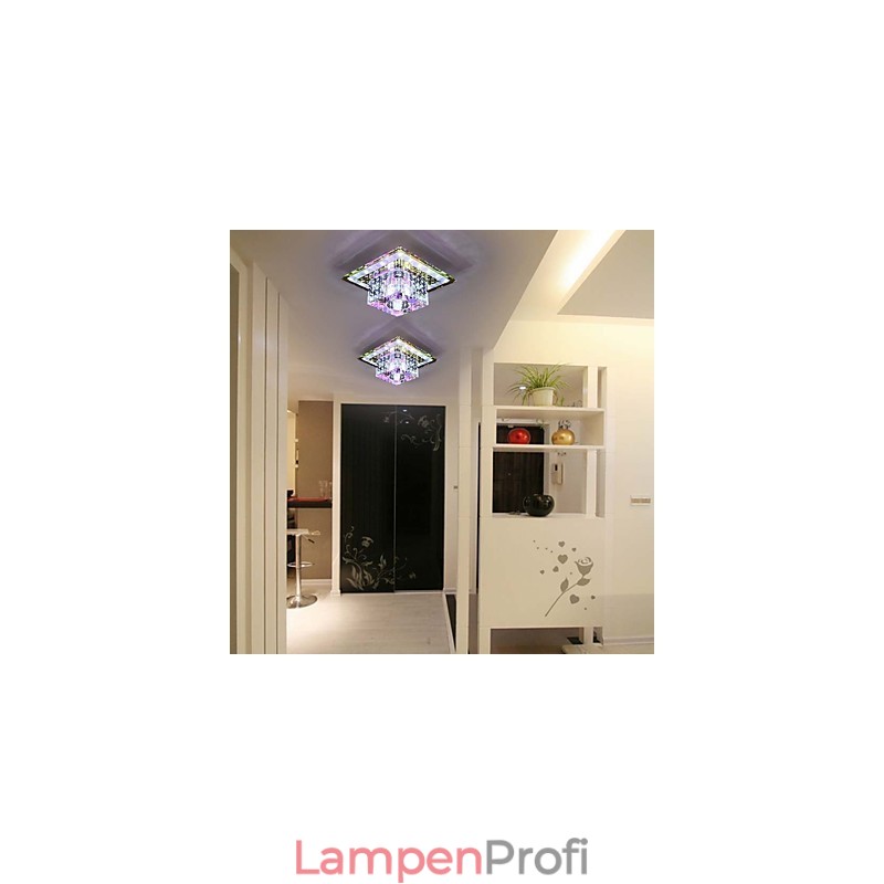 Kristall Deckenleuchte Spotlight SMD 3W Kreative Lampe Leuchtstoffröhre Bunte Farbe Dome Licht