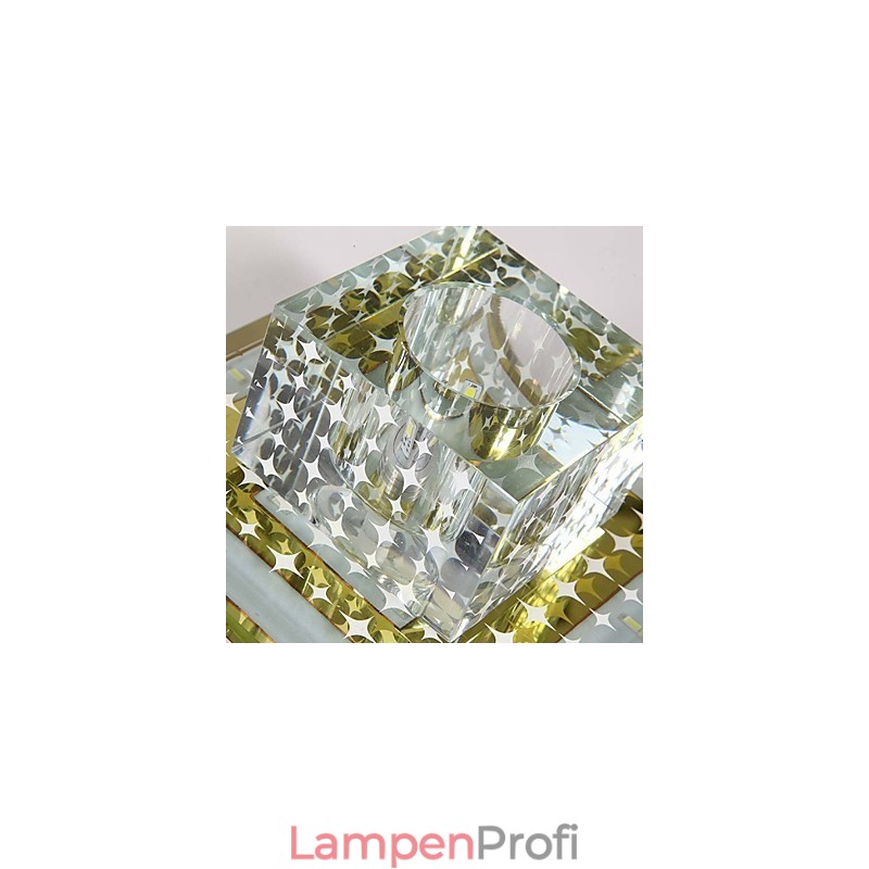 Kristall Deckenleuchte Spotlight SMD 3W Kreative Lampe Leuchtstoffröhre Bunte Farbe Dome Licht