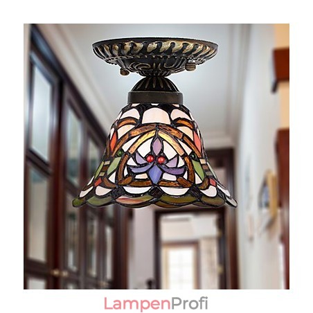 Europäische ländliche kreative Kunst Buntglas absorbieren Kuppellampe Licht Europäische ländliche kreative Kunst Buntglas absorbieren Kuppellampe Licht
