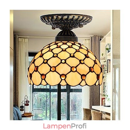 Europäische ländliche kreative Kunst Buntglas absorbieren Kuppellampe Licht Europäische ländliche kreative Kunst Buntglas absorbieren Kuppellampe Licht