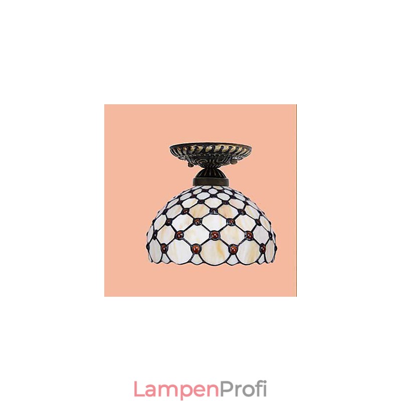 Europäische ländliche kreative Kunst Buntglas absorbieren Kuppellampe Licht