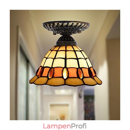 Europäische ländliche kreative Kunst Buntglas absorbieren Kuppellampe Licht Europäische ländliche kreative Kunst Buntglas absorbieren Kuppellampe Licht