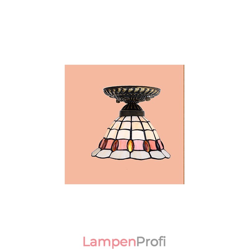 Europäische ländliche kreative Kunst Buntglas absorbieren Kuppellampe Licht