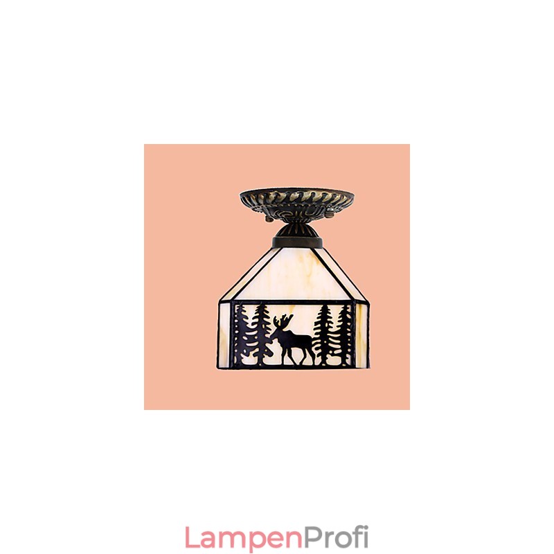 Weihnachten europäischen ländlichen kreative Kunst Buntglas absorbieren Kuppel Lampe Licht