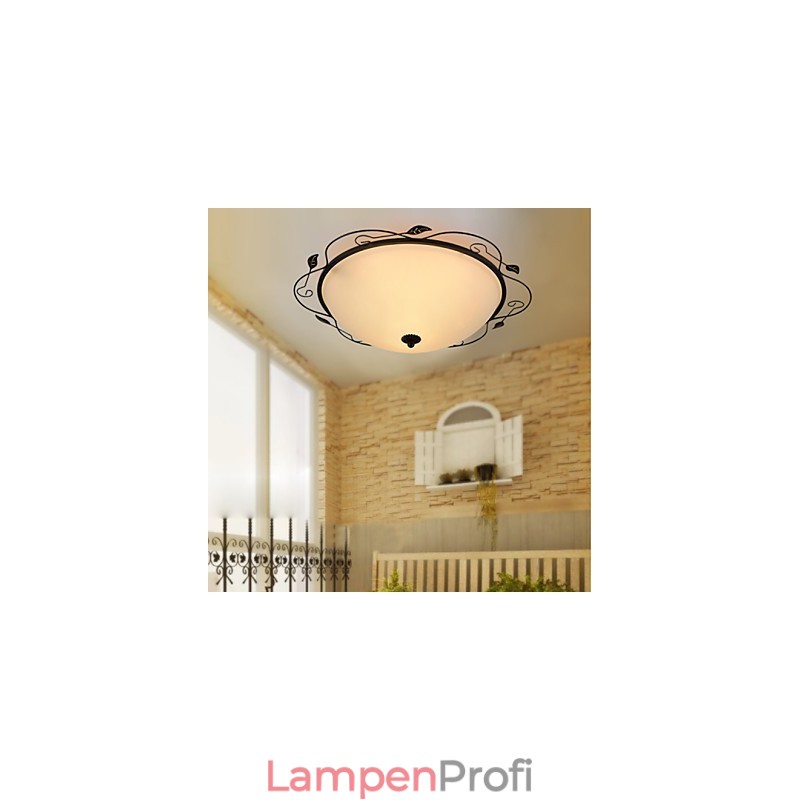 32CM Europa Typ Stil Ländlichen Klassischen Absorbieren Dome Licht Lampe