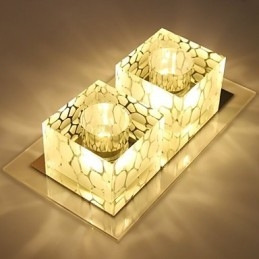 27*15*5CM Kristall Decke Lampe Scheinwerfer SMD 6W Kreative Lampe Rohr Licht Bunte Farbe Dome licht