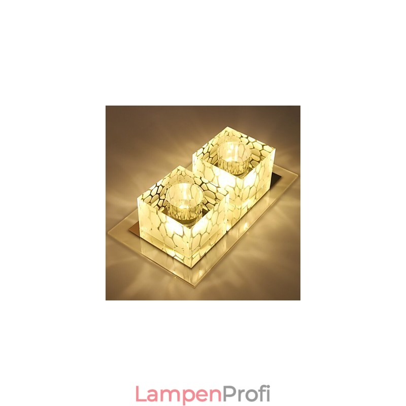 27*15*5CM Kristall Decke Lampe Scheinwerfer SMD 6W Kreative Lampe Rohr Licht Bunte Farbe Dome licht