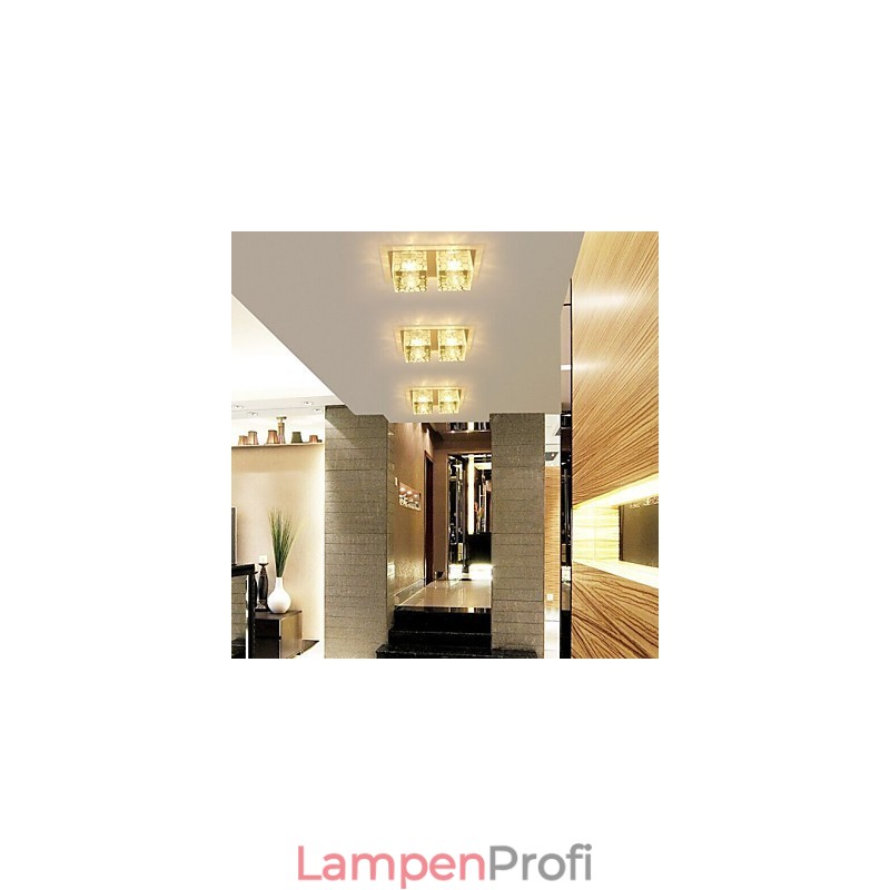 27*15*5CM Kristall Decke Lampe Scheinwerfer SMD 6W Kreative Lampe Rohr Licht Bunte Farbe Dome licht