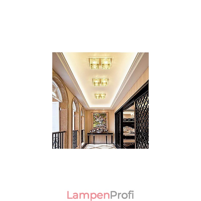 27*15*5CM Kristall Decke Lampe Scheinwerfer SMD 6W Kreative Lampe Rohr Licht Bunte Farbe Dome licht