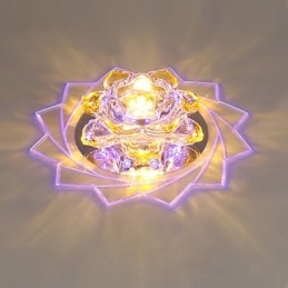 20*8,5 CM Mini Kristall Deckenleuchte Spotlight 3W Kreative Lampe Leuchtstoffröhre Bunte Farbe Quadratische Kuppel Licht