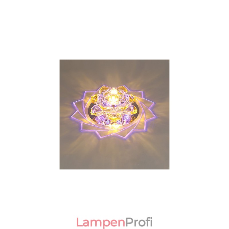 20*8,5 CM Mini Kristall Deckenleuchte Spotlight 3W Kreative Lampe Leuchtstoffröhre Bunte Farbe Quadratische Kuppel Licht