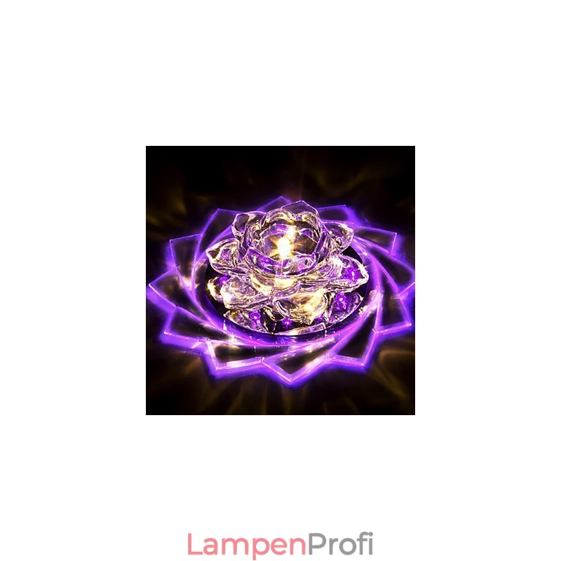 20*8,5 CM Mini Kristall Deckenleuchte Spotlight 3W Kreative Lampe Leuchtstoffröhre Bunte Farbe Quadratische Kuppel Licht