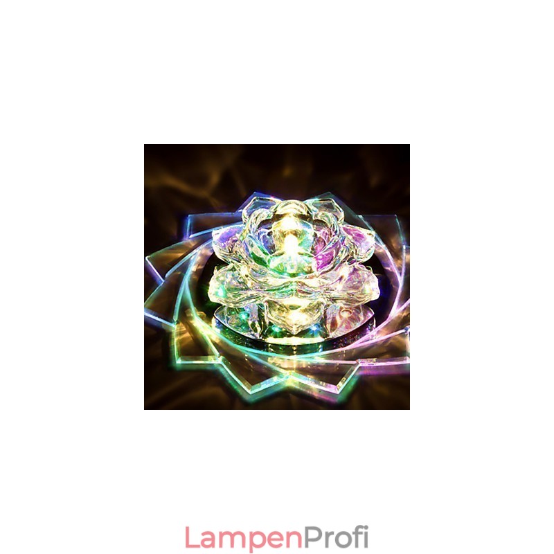 20*8,5 CM Mini Kristall Deckenleuchte Spotlight 3W Kreative Lampe Leuchtstoffröhre Bunte Farbe Quadratische Kuppel Licht